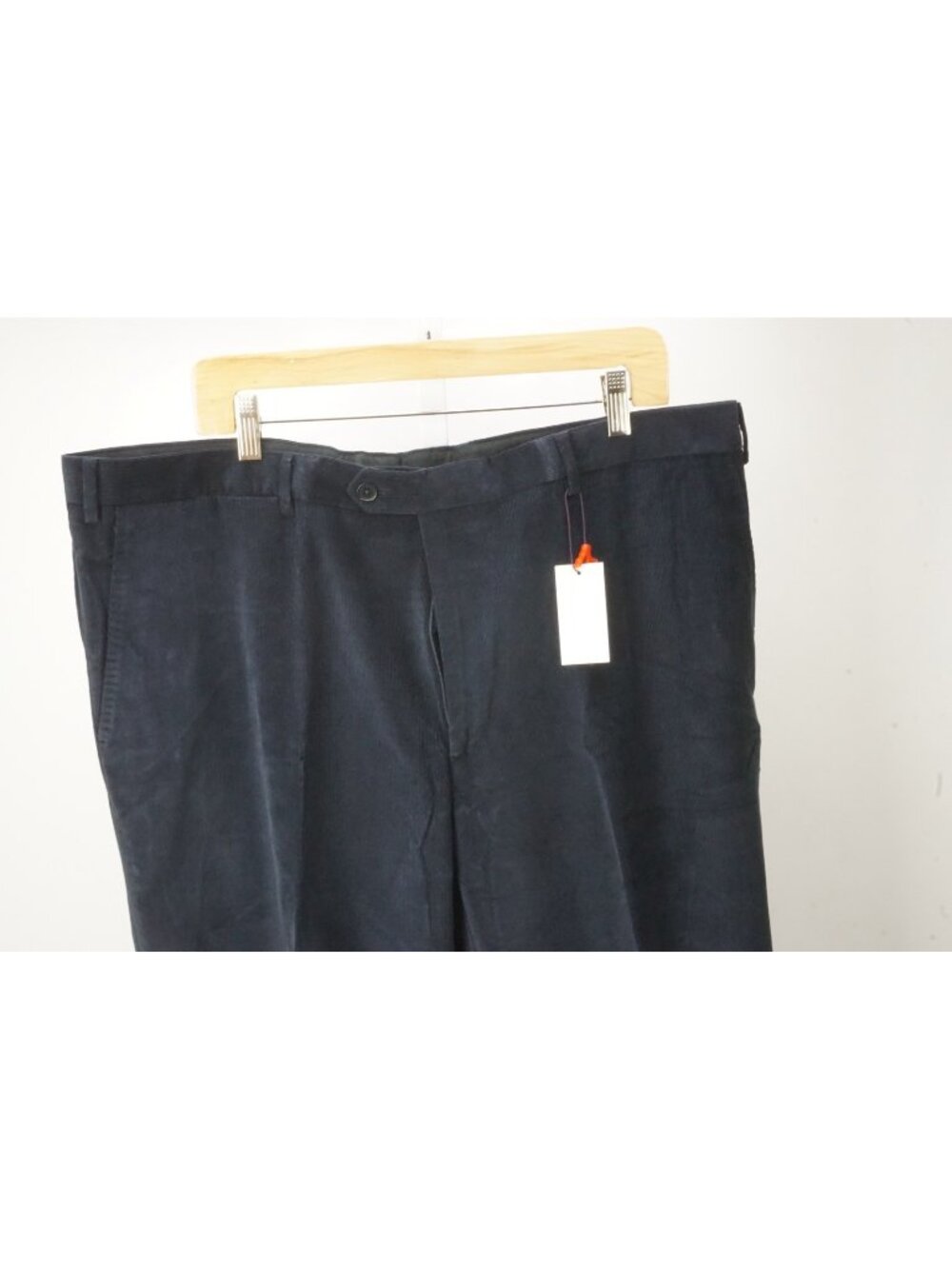 Isaia Navy Blue Corduroy Cashmere Blend Mens Pants Sz 60 EU BRAND NEW